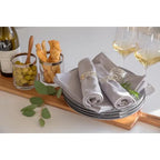 EDZARD lot de 4 ronds de serviette Vita, argenté, résistant au ternissement, longueur 5 cm EDZARD-SHOP.com