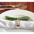 EDZARD lot de 6 anneaux de table fil, noble argenté, résistant au ternissement, longueur 6 cm EDZARD-SHOP.com