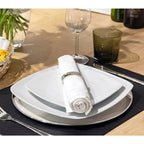 EDZARD lot de 6 anneaux de table fil, noble argenté, résistant au ternissement, longueur 6 cm EDZARD-SHOP.com