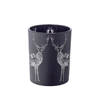 EDZARD photophore Tiu, verre noir mat, hauteur 13 cm EDZARD-SHOP.com