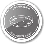 EDZARD plateau galerie plateau plateau de service Delphi, rond, noble argenté, diamètre 30 cm EDZARD-SHOP.com