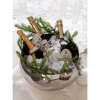EDZARD refroidisseur / bol Enea, double paroi, acier inoxydable poli brillant, intérieur martelé, ø 35 cm EDZARD-SHOP.com