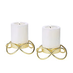 EDZARD set de 2 bougeoirs Bastia en or H 3 cm EDZARD-SHOP.com