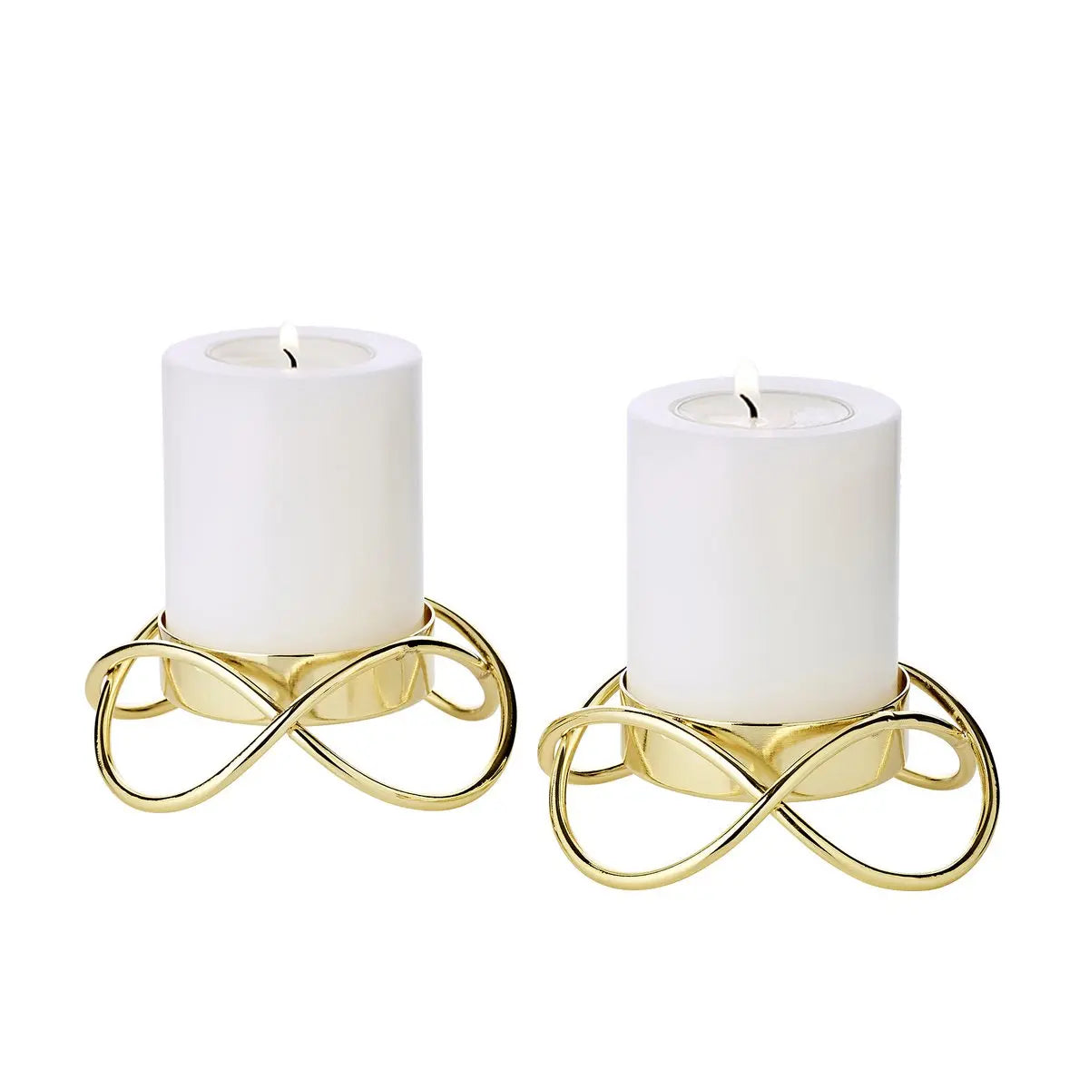 EDZARD set de 2 bougeoirs Bastia en or H 3 cm EDZARD-SHOP.com