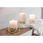 EDZARD set de 2 bougeoirs Bastia en or H 3 cm EDZARD-SHOP.com