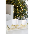 EDZARD set de 2 bougeoirs Bastia en or H 3 cm EDZARD-SHOP.com