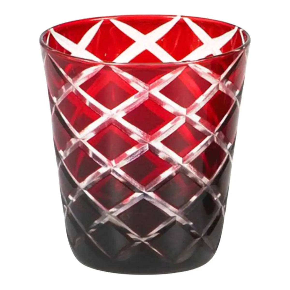 EDZARD set de 6 verres en cristal Dio, rouge, verre taillé à la main, hauteur 10 cm, capacité 0,23 litres EDZARD-SHOP.com