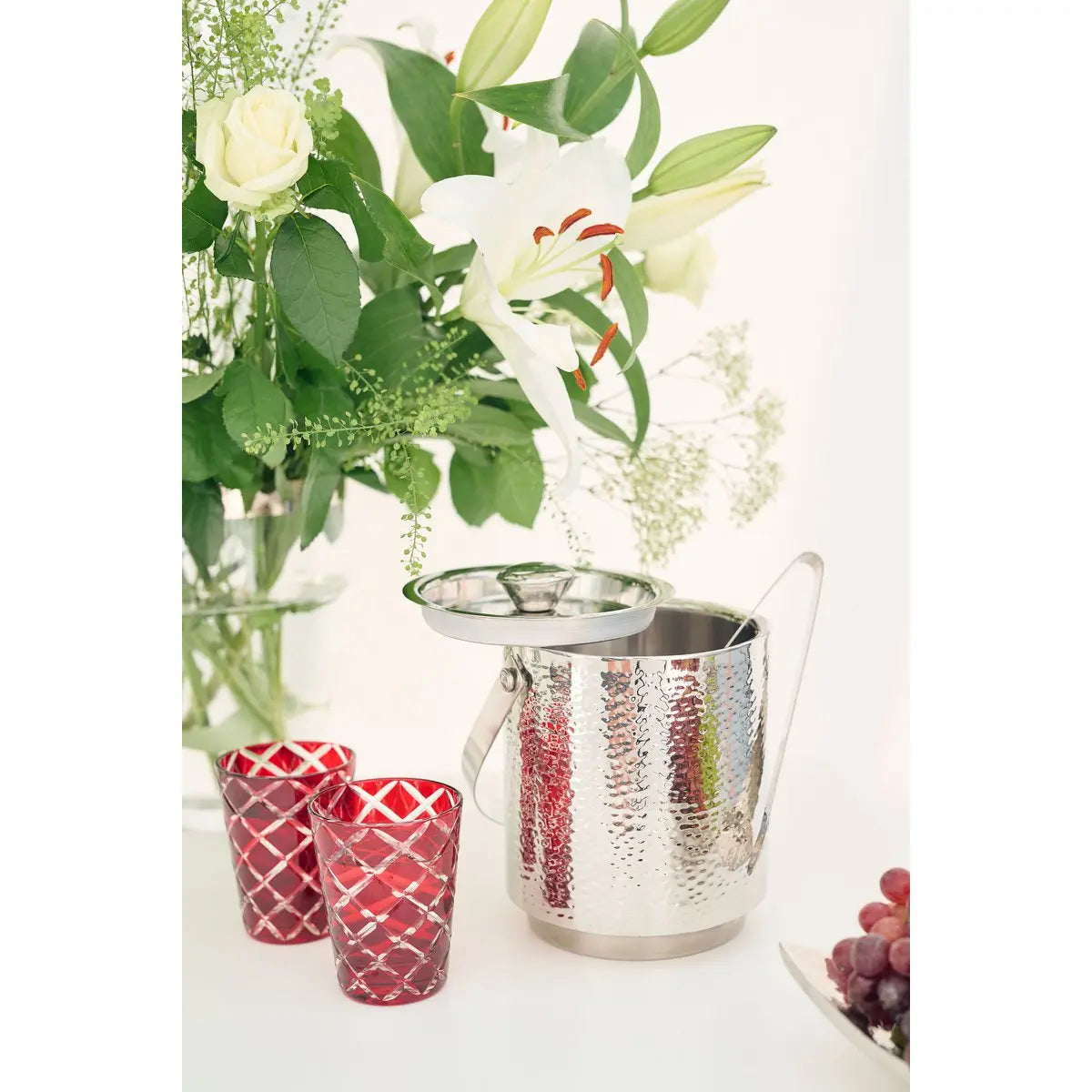 EDZARD set de 6 verres en cristal Dio, rouge, verre taillé à la main, hauteur 10 cm, capacité 0,23 litres EDZARD-SHOP.com