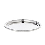 EDZARD tuyau de plateau de service, rond, argenté, diamètre 22 cm EDZARD-SHOP.com