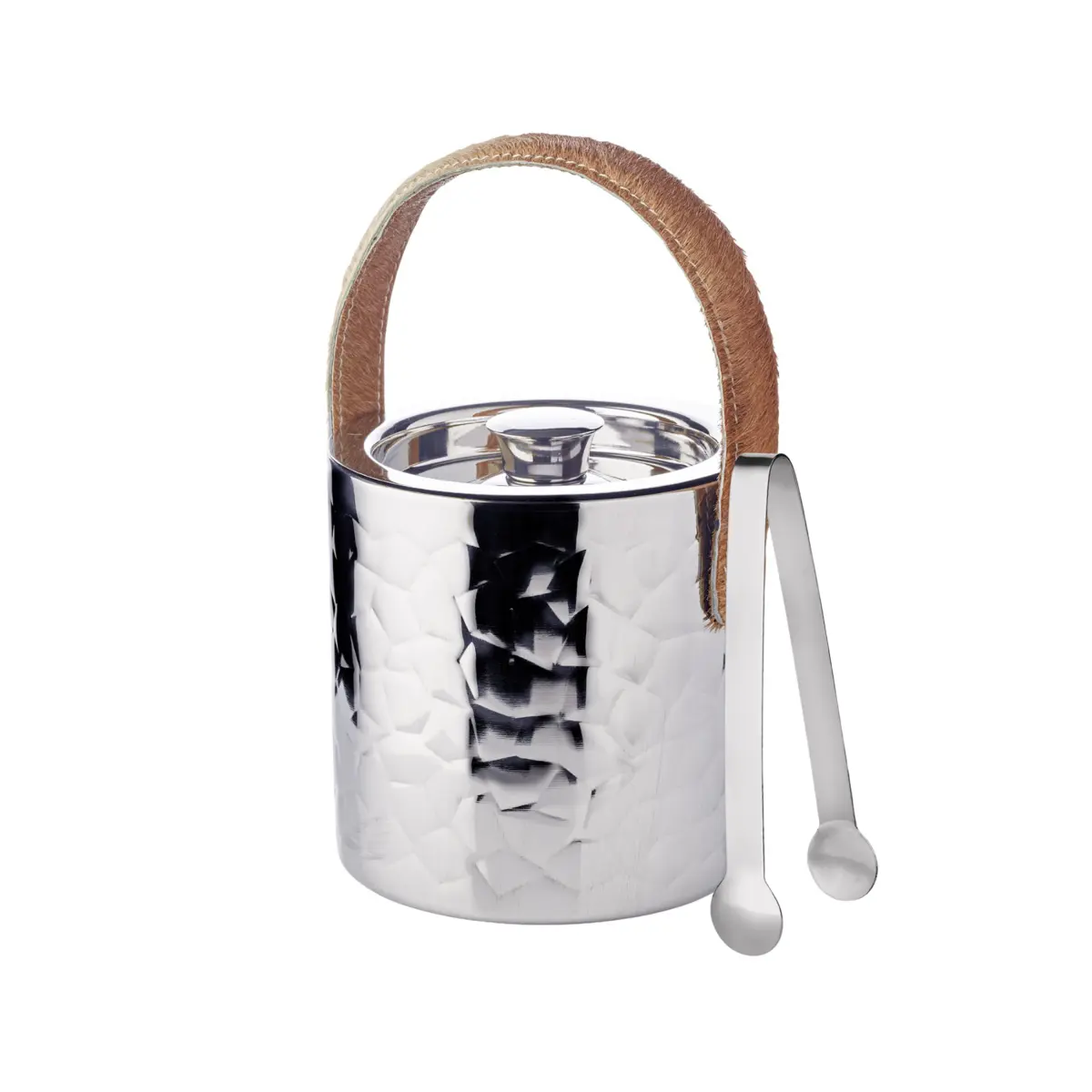Edzard Eisimer Capri H 17 cm avec couvercle, poignée en cuir, tamis et pinces EDZARD-SHOP.com