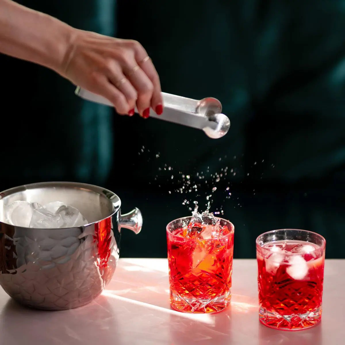 Edzard Eisimer Rico H 18 cm, avec couvercle, tamis et pinces à glace EDZARD-SHOP.com
