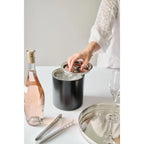 Edzard Ice Bucket Pearl H 16 cm avec couvercle, tamis et pince à glace EDZARD-SHOP.com
