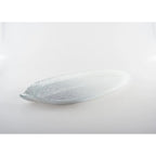Feuille dégradée argent grand modèle 43x20x3.2cm AULICA
