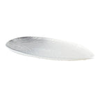 Feuille dégradée argent petit modèle 30x14x2cm AULICA