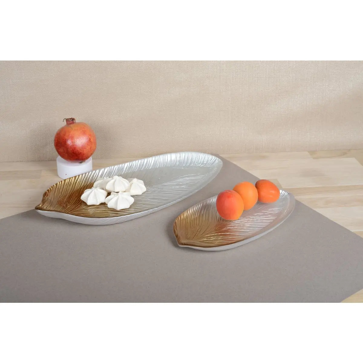 Feuille dégradée dorée petit modèle 30x14x2cm AULICA