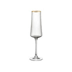 Flûtes à champagne bord doré 210ml - lot de 6 AULICA