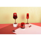 Flûtes à champagne rouge - lot de 6 AULICA