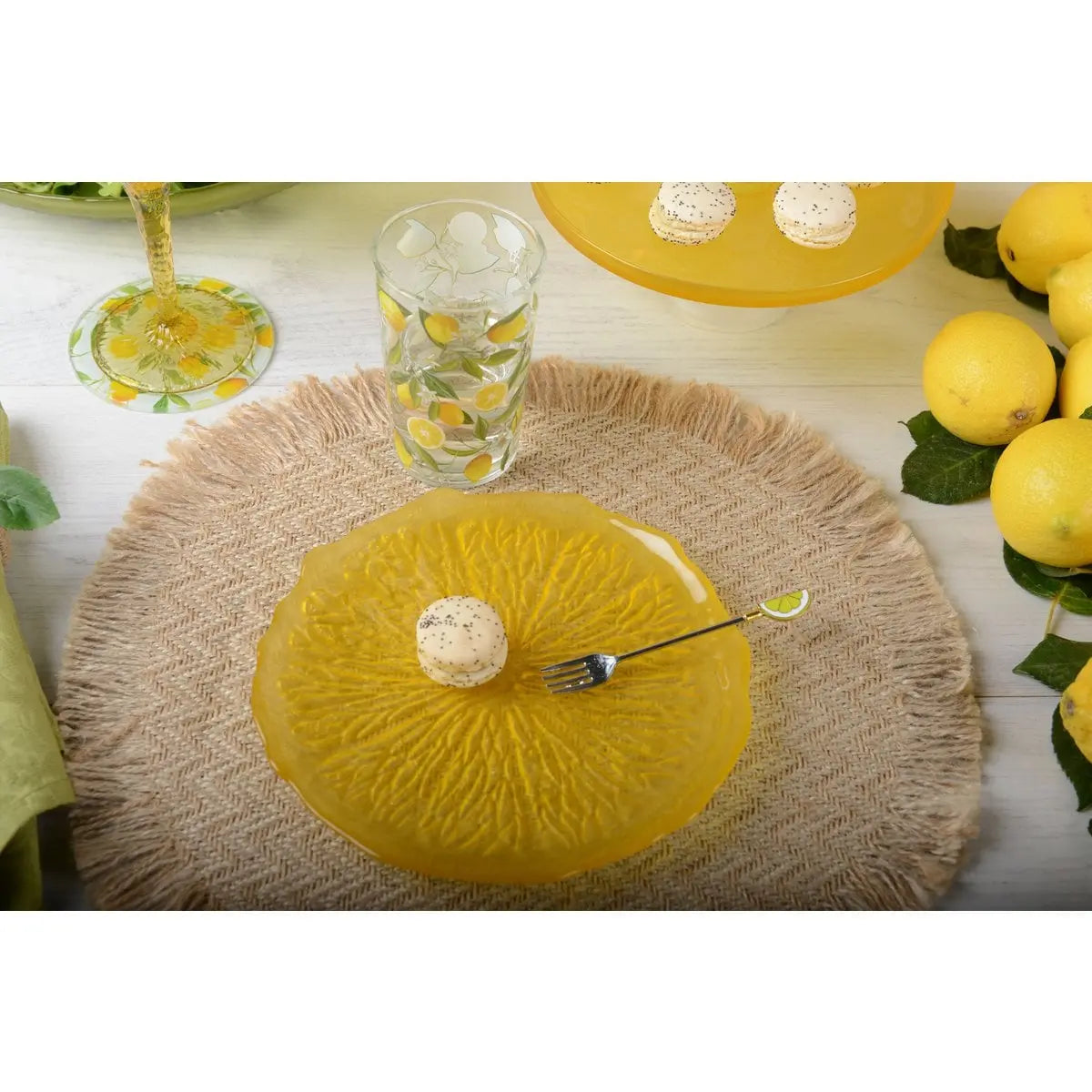 Fourchettes à dessert citron - lot de 6 AULICA