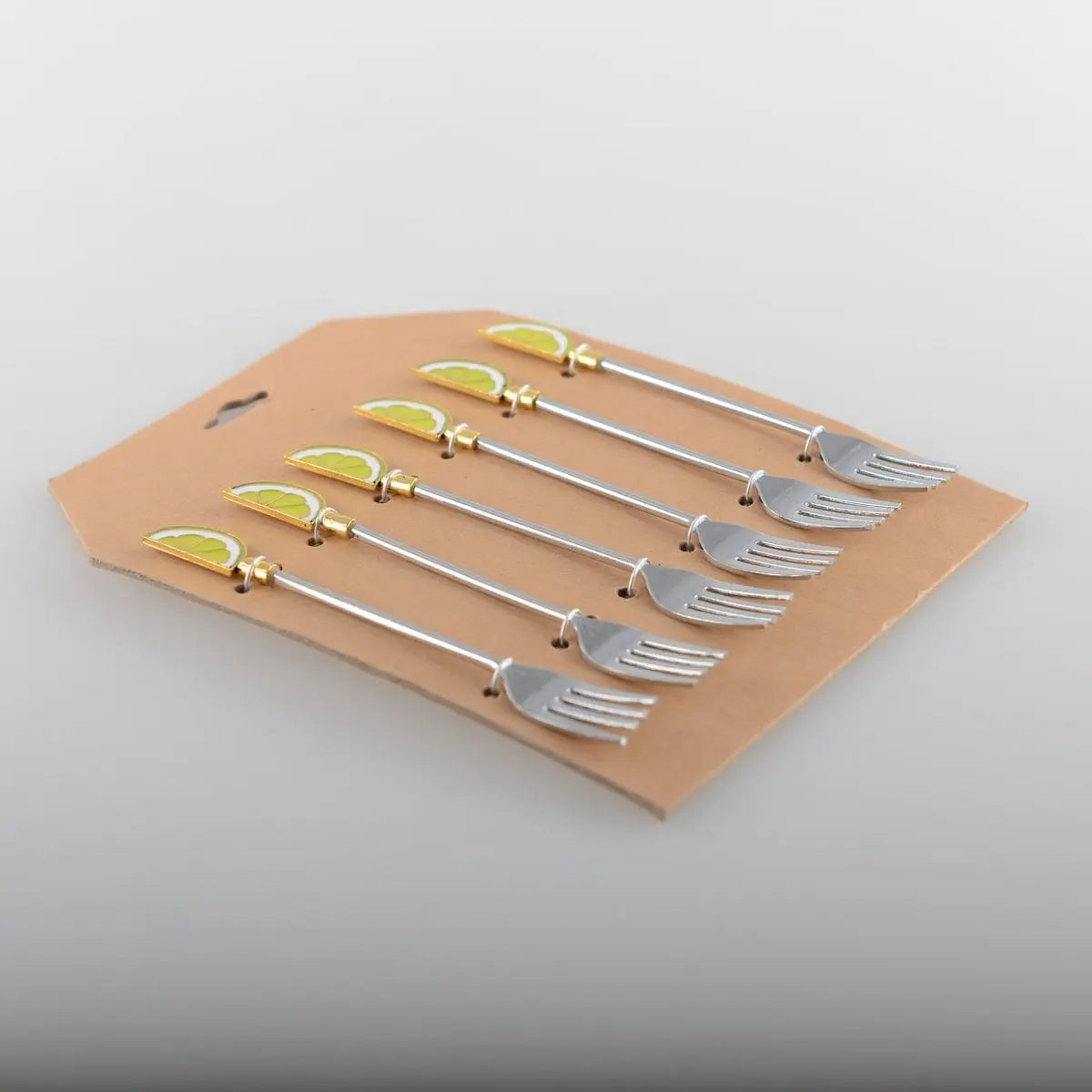 Fourchettes à dessert citron - lot de 6 AULICA