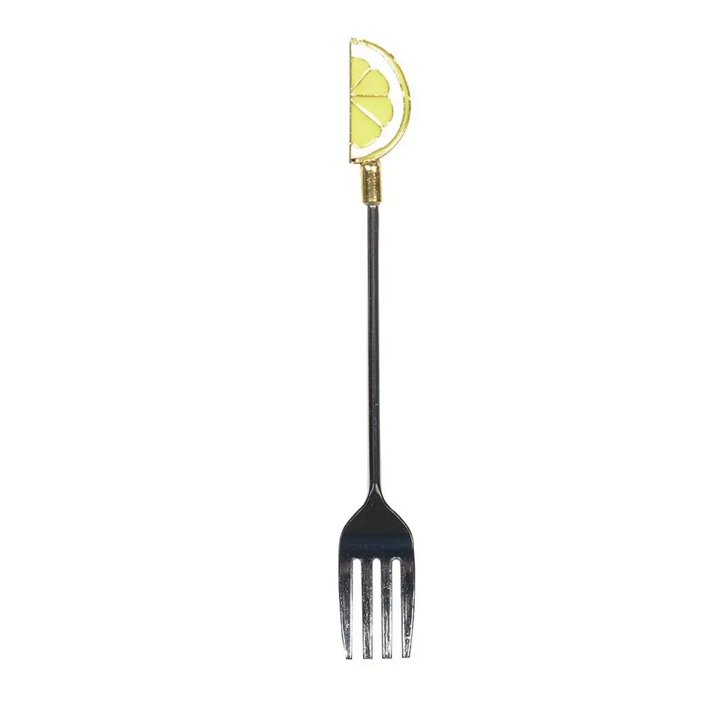 Fourchettes à dessert citron - lot de 6 AULICA