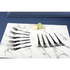 Fourchettes à dessert martelées argent - lot de 6 AULICA