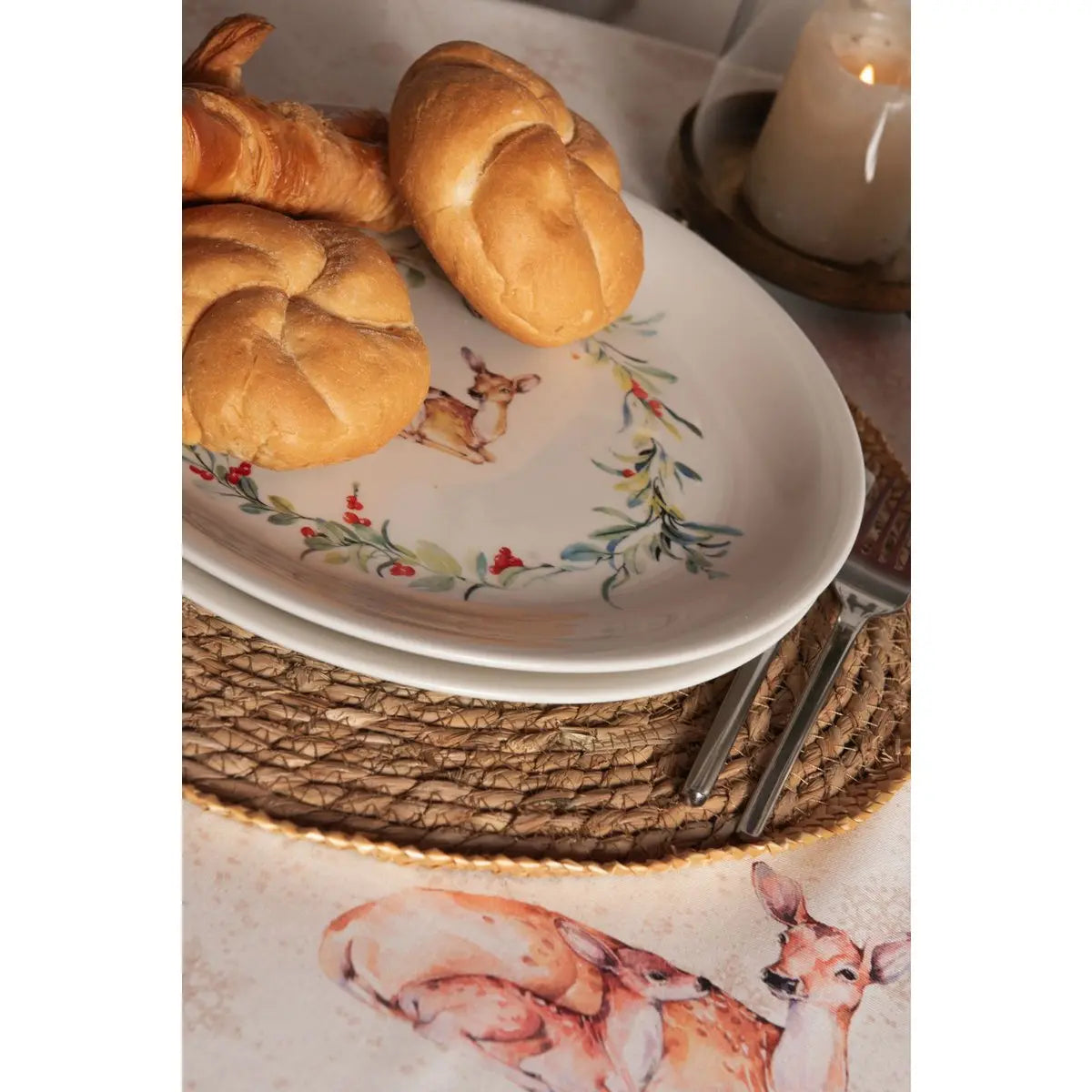 Grande assiette Ø 28x2 cm Clayre & Eef.