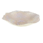Grande coupe corolle lustrée ambre 42x42x8cm AULICA