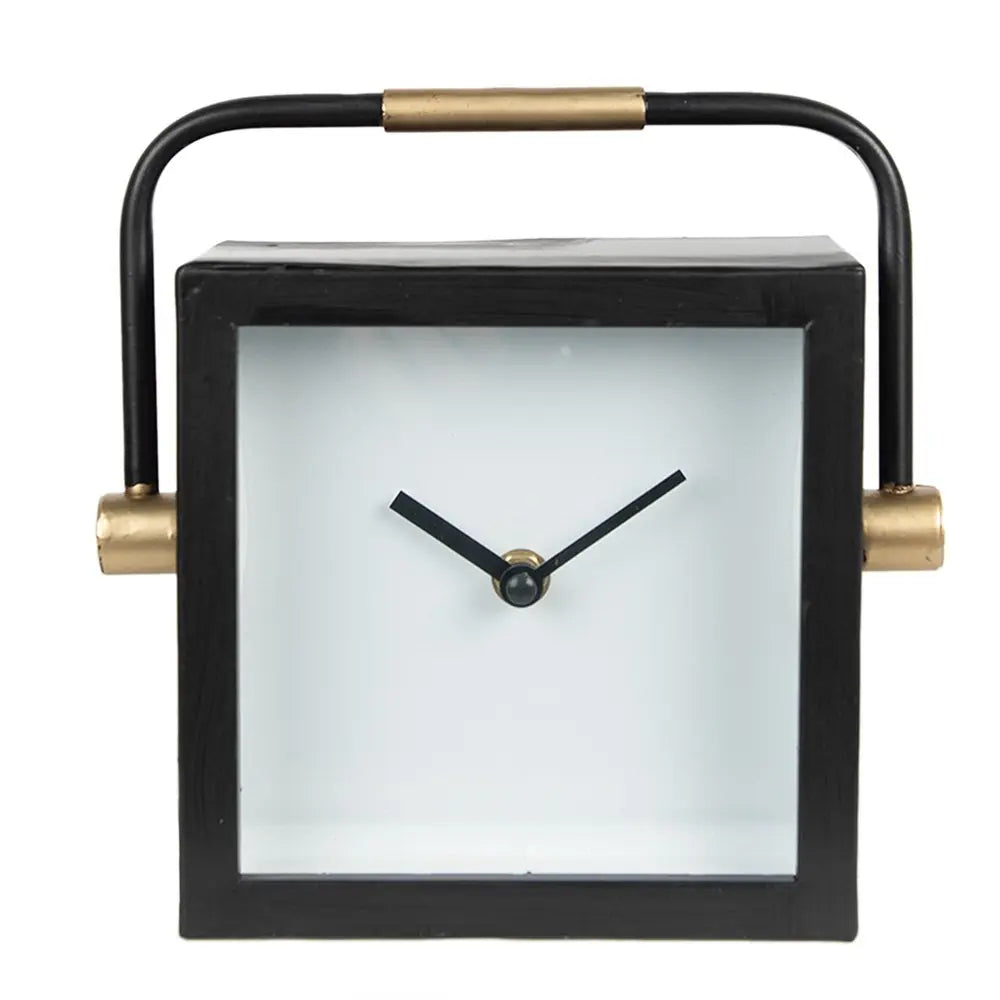 Horloge de table 19x5x19 cm / 1xAA Clayre & Eef.