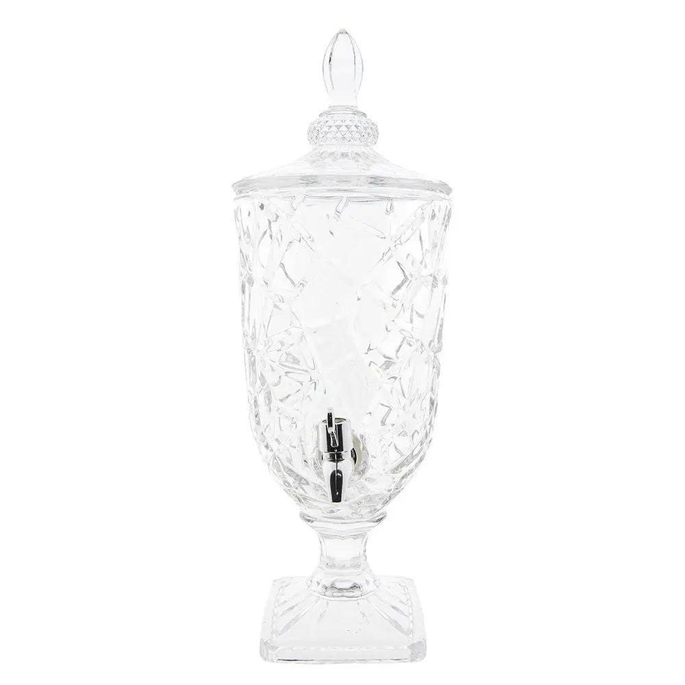 Jus avec robinet et couvercle, verre Ø 16x46 cm / 3000 ml Clayre & Eef.