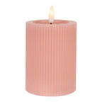 Kaars LED Ø 8x13 cm Roze Cire Clayre & Eef.