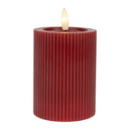 Kaars LED Ø 8x13 cm de cire de rood Clayre & Eef.