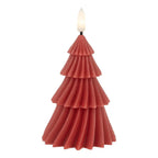 Kaars LED Ø 8x13 cm de cire de rood Clayre & Eef.