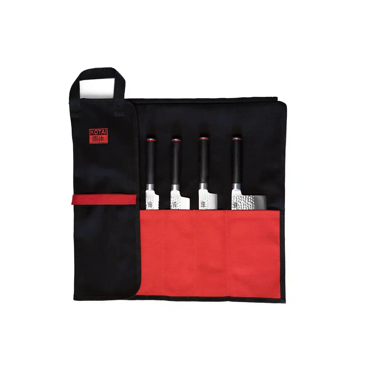 Kitchen Accessories - KOTAI knife roll-up bag - 100% cotton (7 slots for 6 knives and a honing steel) KOTAI kitchen