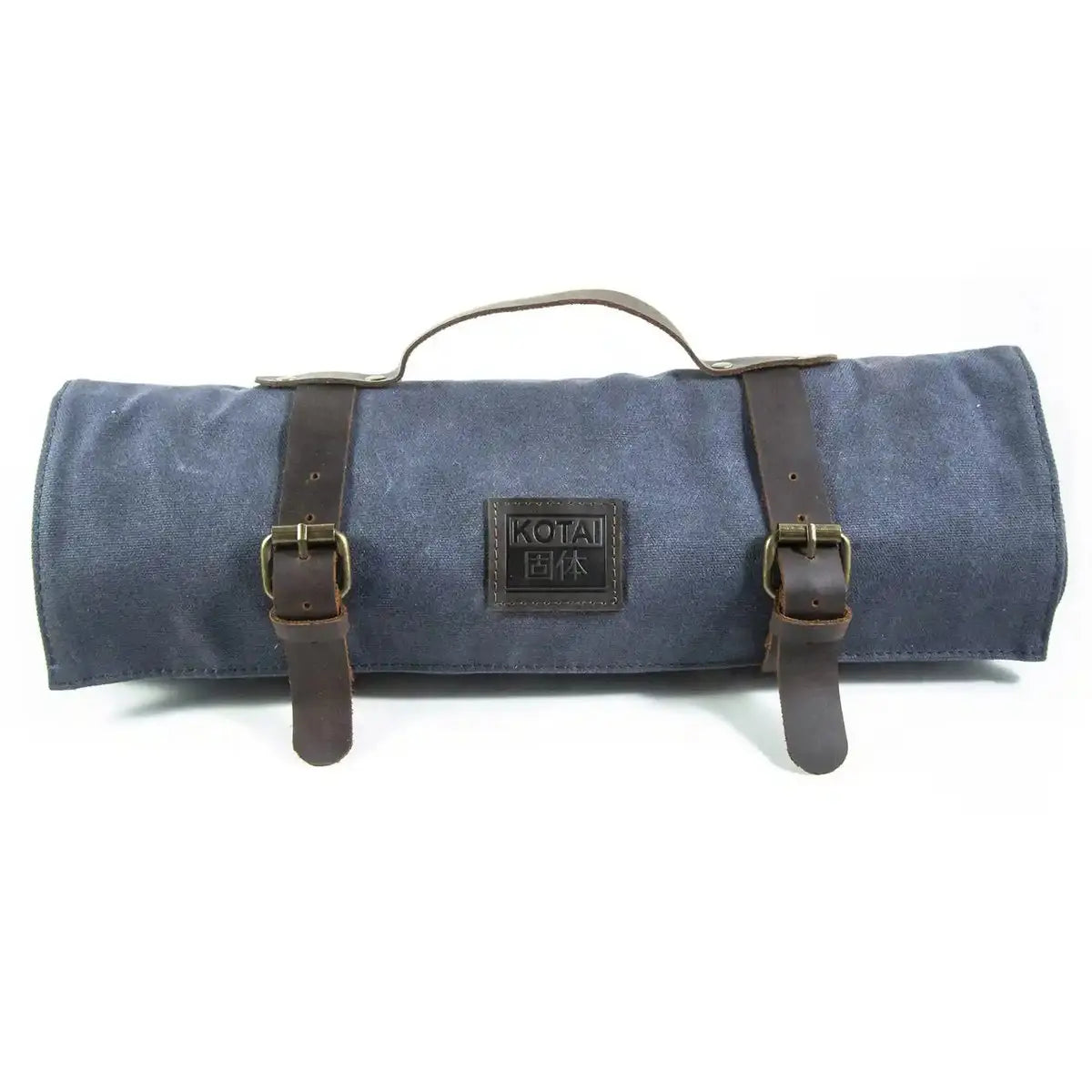 Kitchen Accessories - KOTAI knife roll-up bag - top grain leather and waxed canvas (can hold 8 knives + accessories) KOTAI kitchen