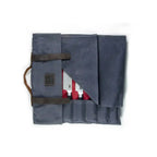 Kitchen Accessories - KOTAI knife roll-up bag - top grain leather and waxed canvas (can hold 8 knives + accessories) KOTAI kitchen