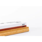 Kitchen Accessories - KOTAI sharpening set with double-sided 2000/6000 grit whetstone, anti-slip bamboo base, flattening stone and 15 degrees angle guide KOTAI kitchen