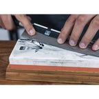 Kitchen Accessories - KOTAI sharpening set with double-sided 2000/6000 grit whetstone, anti-slip bamboo base, flattening stone and 15 degrees angle guide KOTAI kitchen
