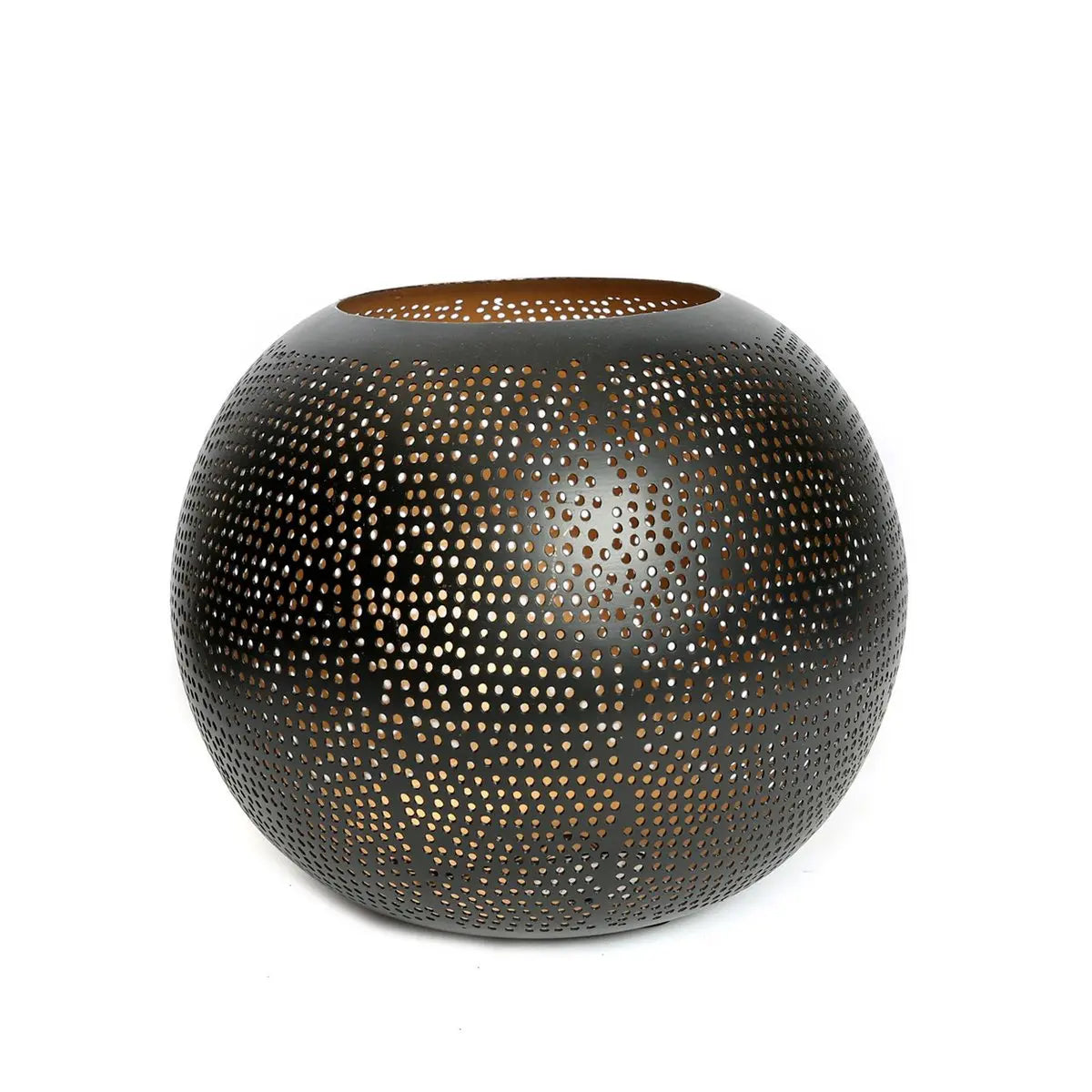 La Boule Percée - Or Noir - L Bazar Bizar Living