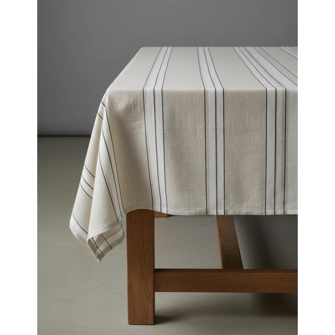 La Nappe Provence - Naturel Noir Blanc - 150x250 Bazar Bizar Living