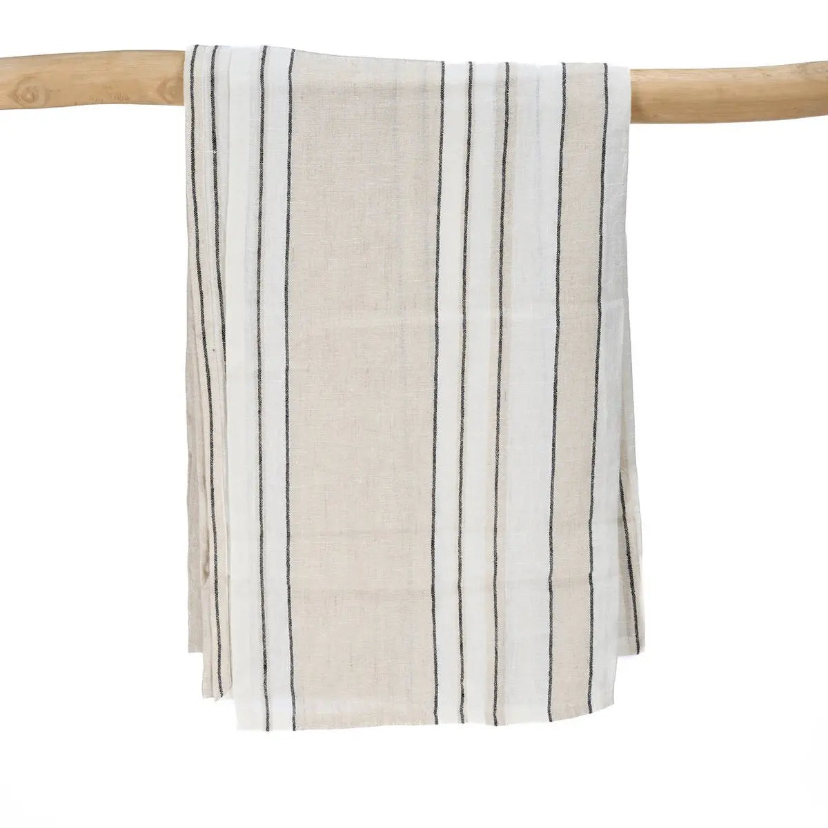 La Nappe Provence - Naturel Noir Blanc - 150x300 Bazar Bizar Living