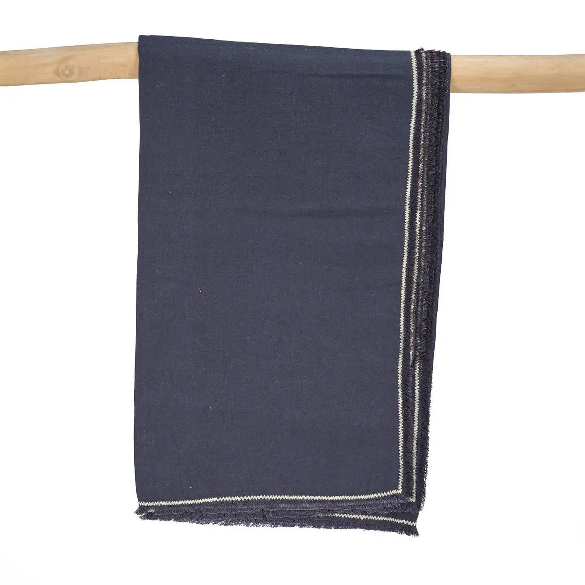 La Nappe Toscane - Noir Naturel - 150x250 Bazar Bizar Living