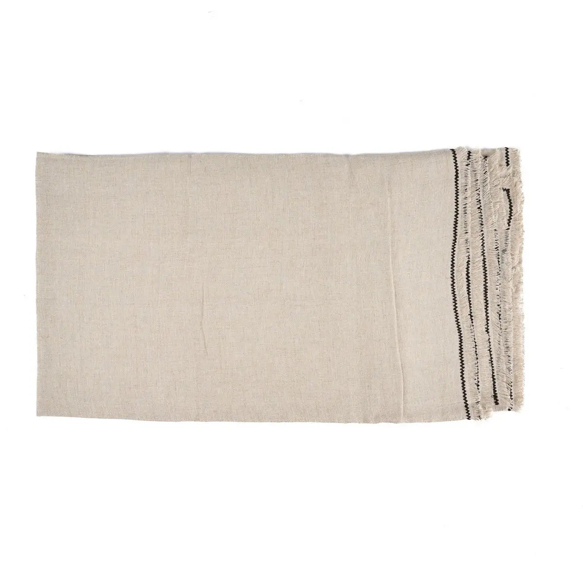 La Nappe Toscane - Noir Naturel - 150x250 Bazar Bizar Living