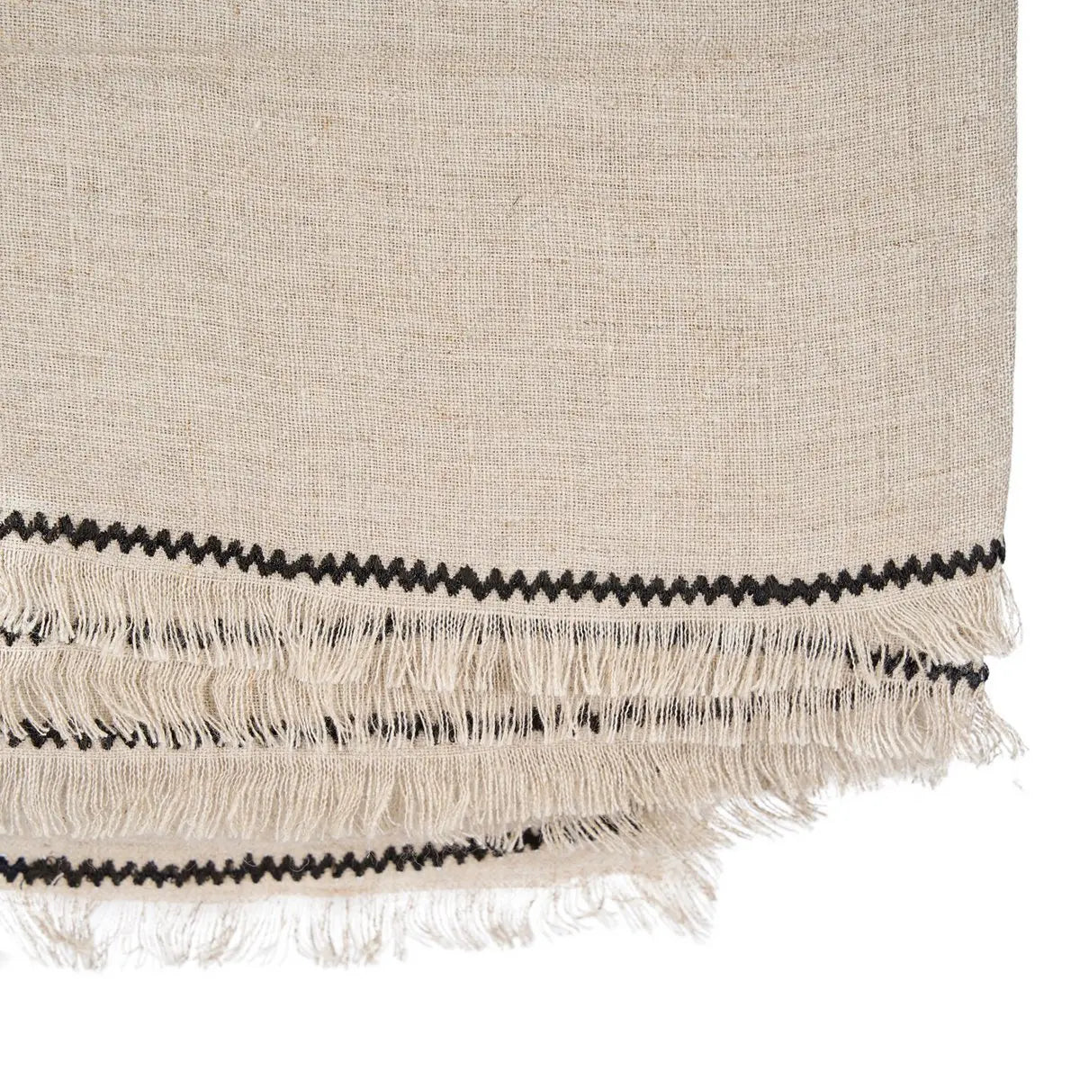 La Nappe Toscane - Noir Naturel - 150x300 Bazar Bizar Living
