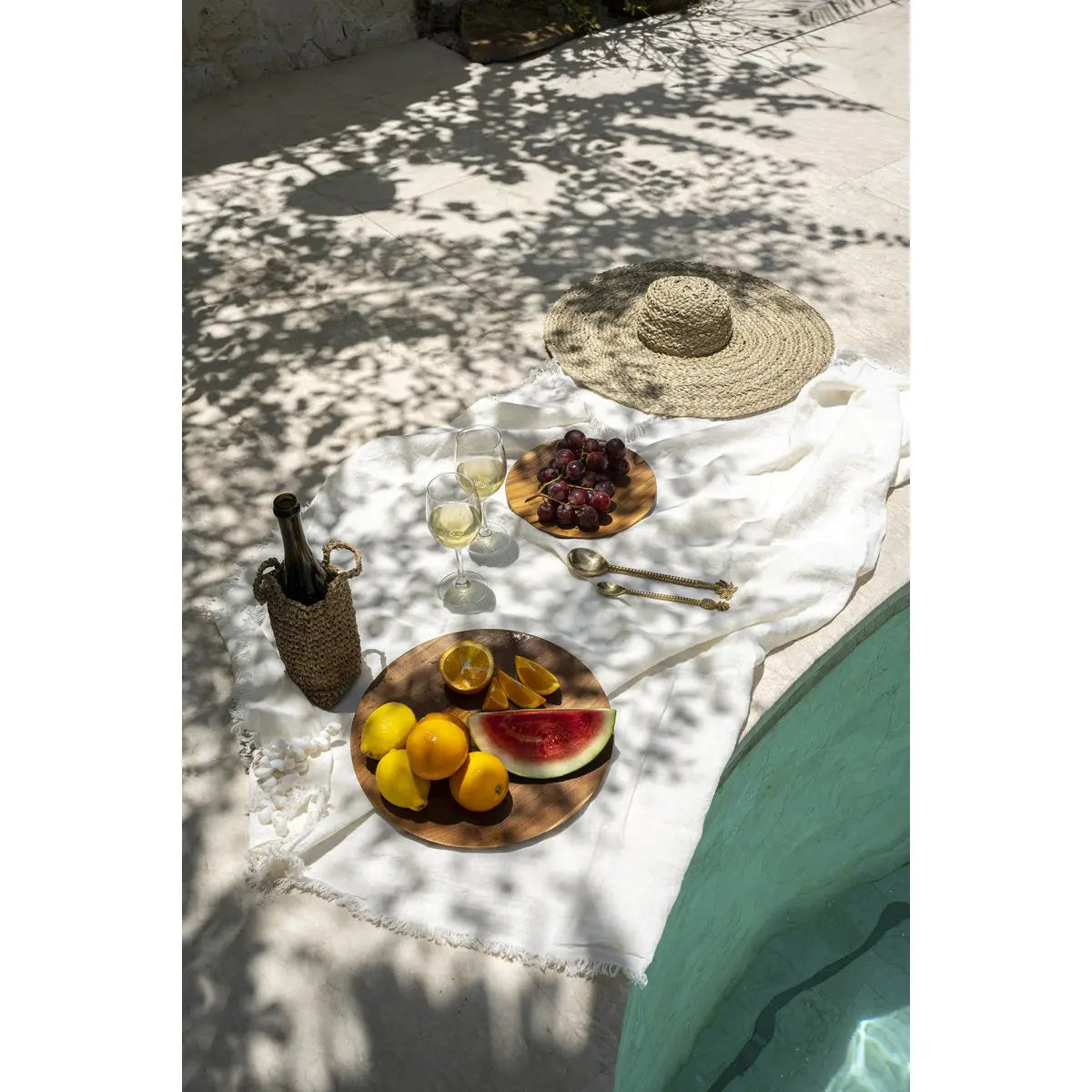 La Nappe en Lin - Blanc - 150x200 Bazar Bizar Living