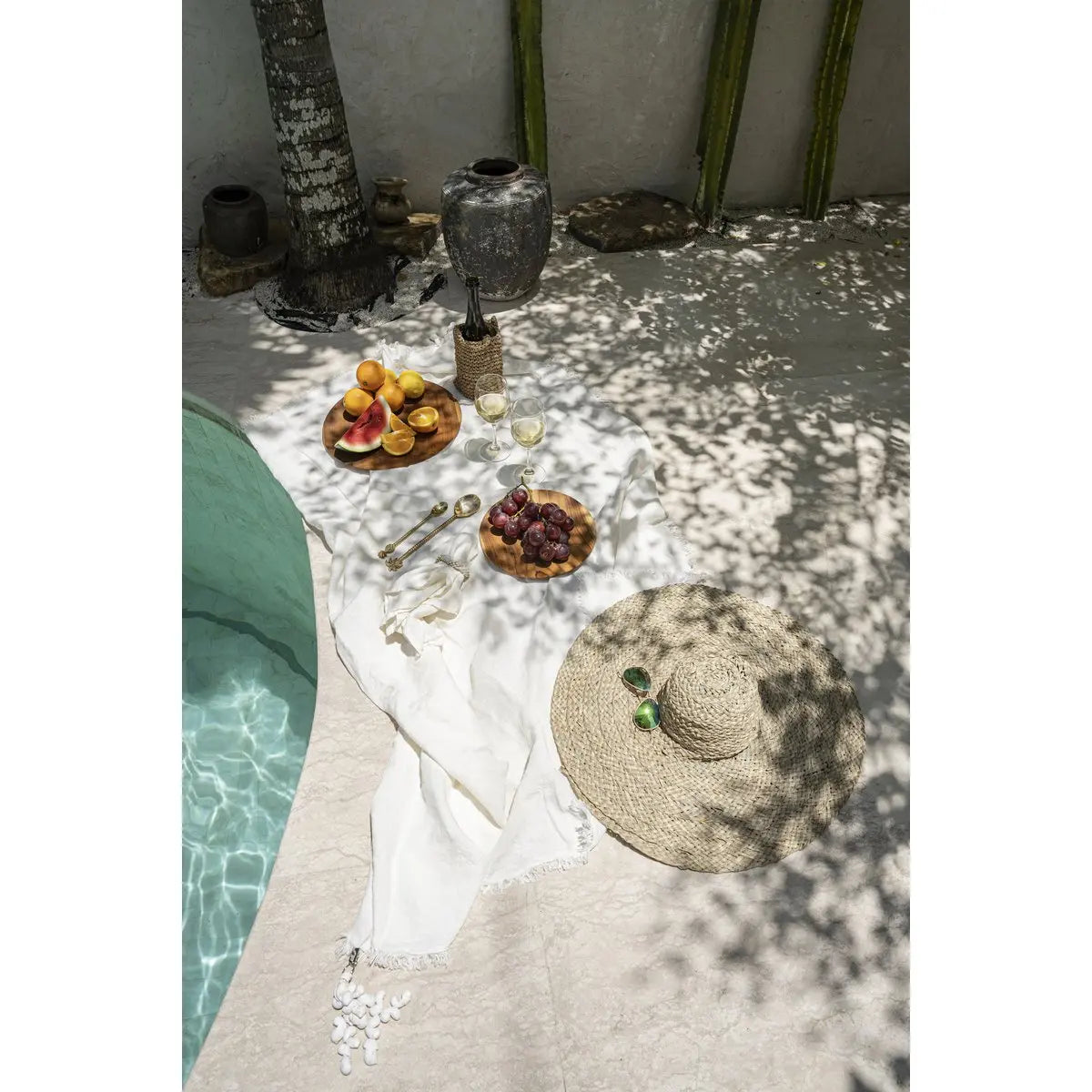 La Nappe en Lin - Blanc - 180x300 Bazar Bizar Living
