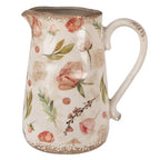 La décoration peut être 21x15x23 cm Puche florale en céramique rose beige Clayre & Eef.