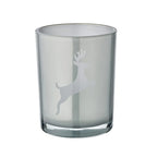 Lanterne Loki droite (hauteur 13 cm) en gris EDZARD-SHOP.com