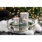 Lanterne Loki droite (hauteur 13 cm) en gris EDZARD-SHOP.com
