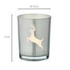 Lanterne Loki gauche (hauteur 13 cm) en gris EDZARD-SHOP.com