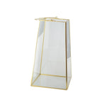 Lanterne bord doré avec anse h30cm AULICA